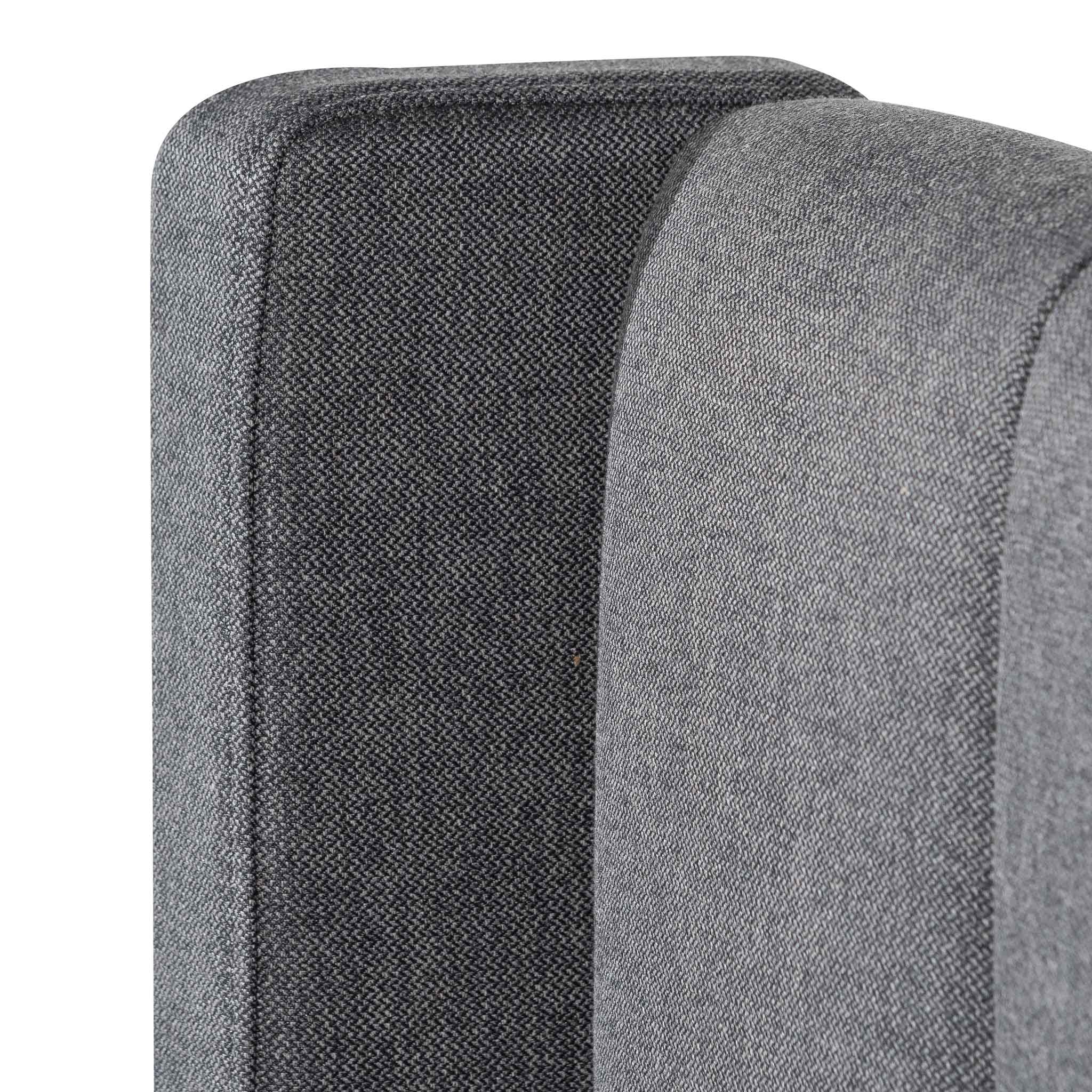 Charcoal Grey Single Bed Frame with Storage