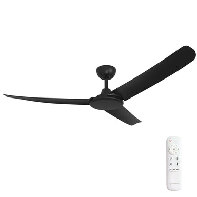 Black Blade DC Ceiling Fan & Remote Control