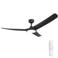 Black Blade DC Ceiling Fan with 24W CCT LED