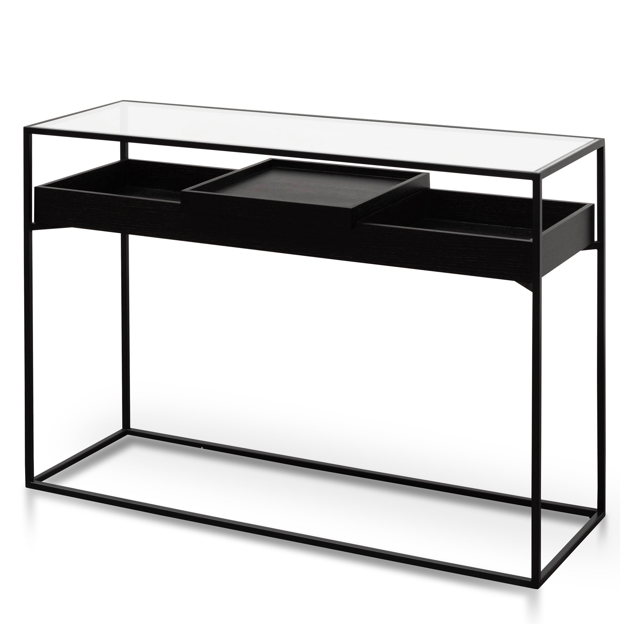 Black Metal Frame Console 