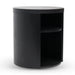 Black Mountain Round Wooden Bedside Table