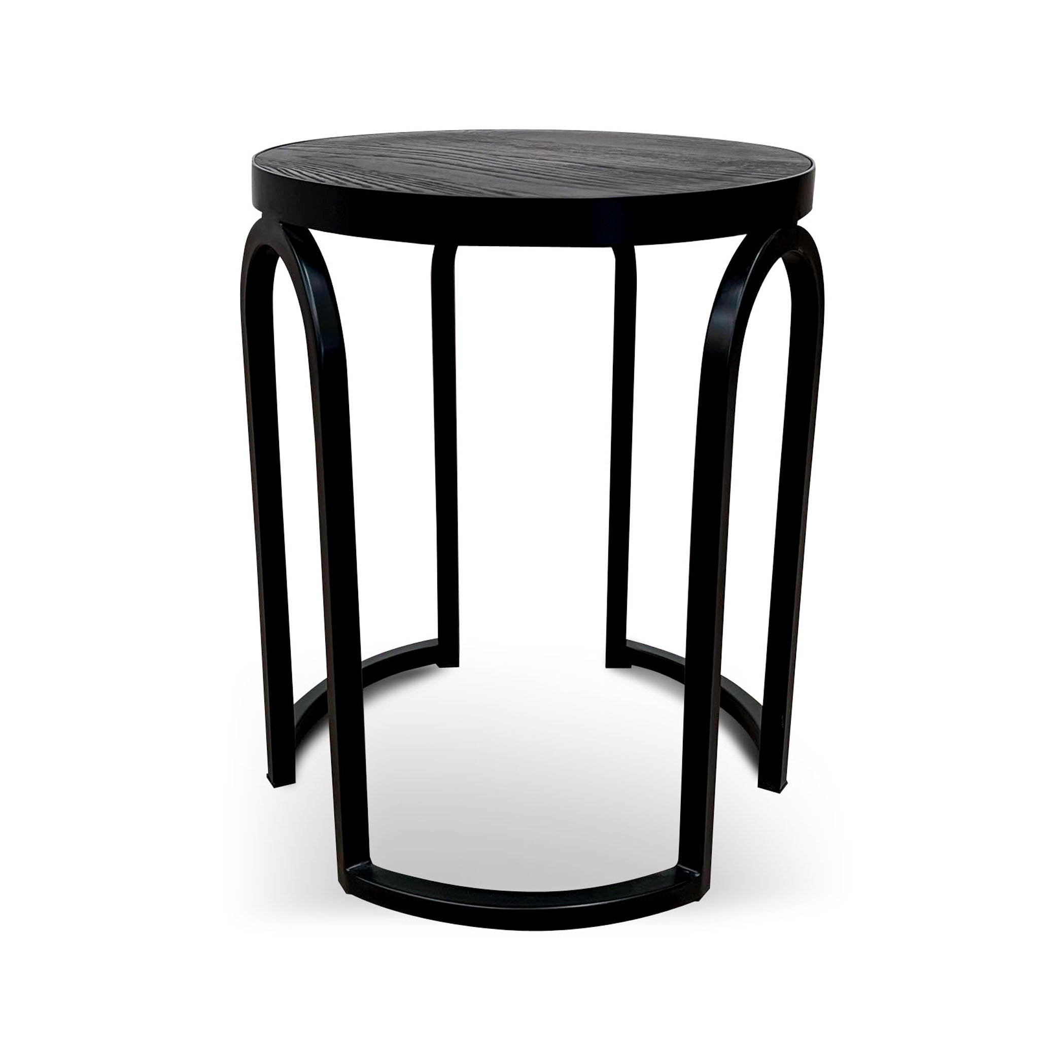 Black Oak Side Table 