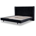 Black Velvet Queen Bed Frame 