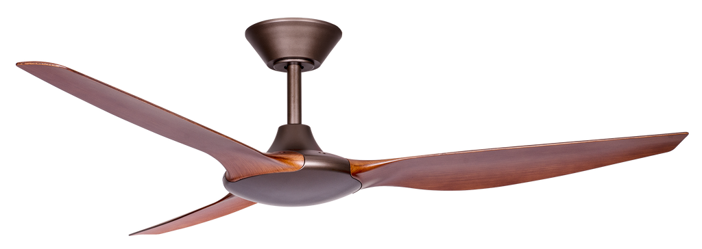 Bronze/Koa 3 Blade DC Ceiling Fan & Remote Control