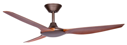 Bronze/Koa 3 Blade DC Ceiling Fan & Remote Control