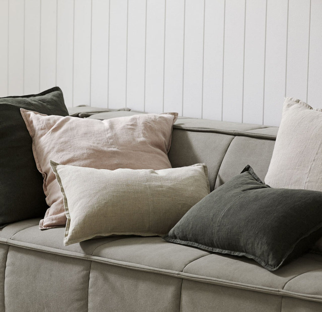 Weave Como Lumbar Cushion - Khaki