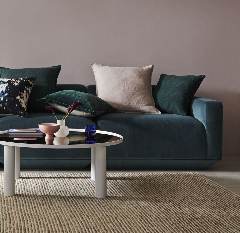 Weave Como Square 60cm Cushion - Blush
