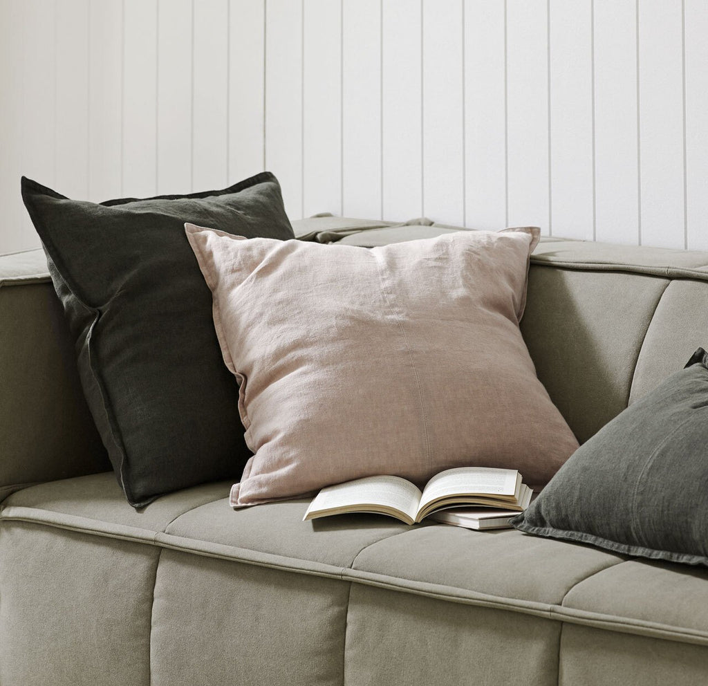 Weave Como Square 60cm Cushion - Blush