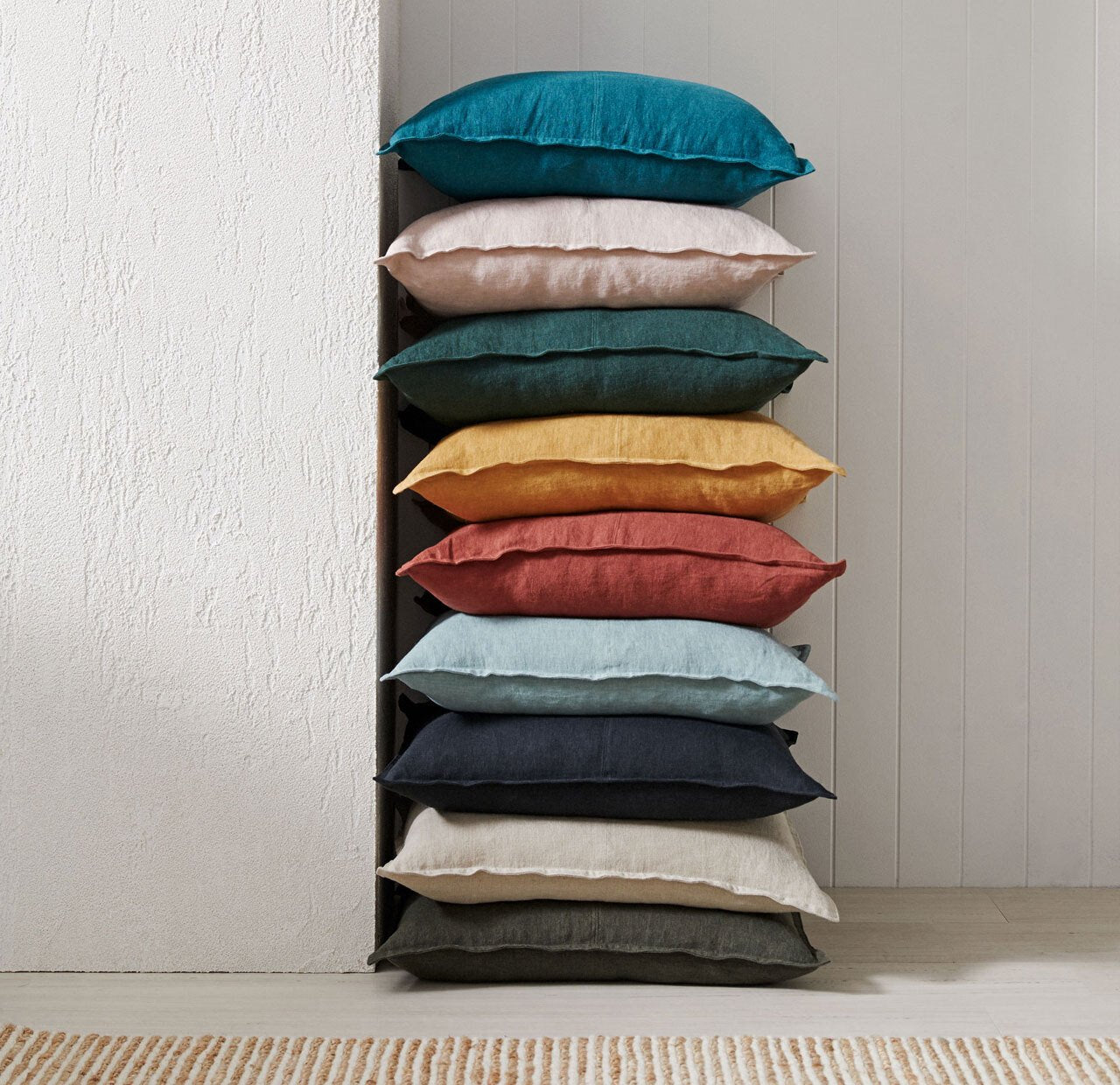 Weave Como Square 60cm Cushion - Mineral