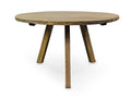 CDT2407 Reclaimed 1.25m Round Dining Table - Black Legs