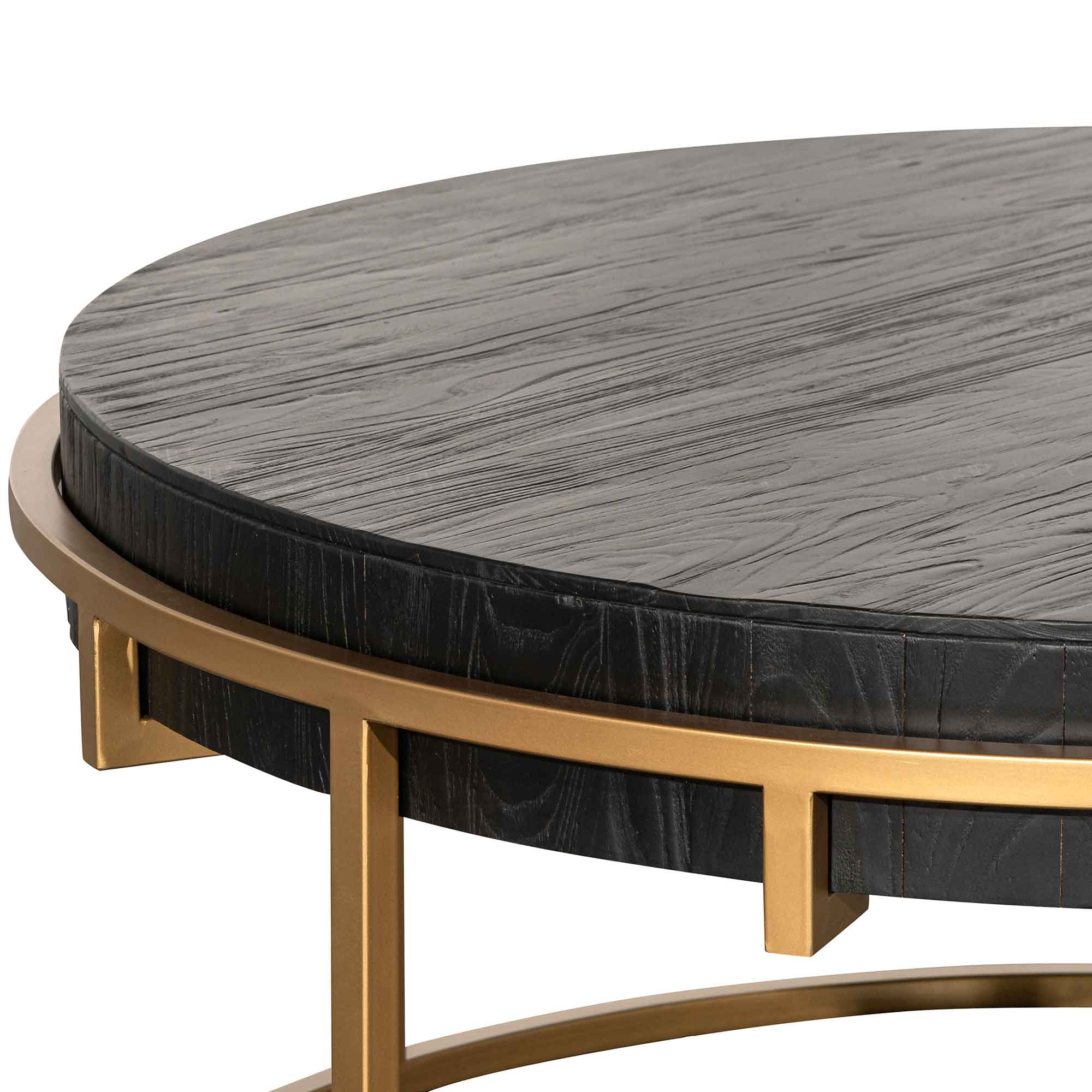 CCF2933-NI 100cm Round Coffee Table - Golden