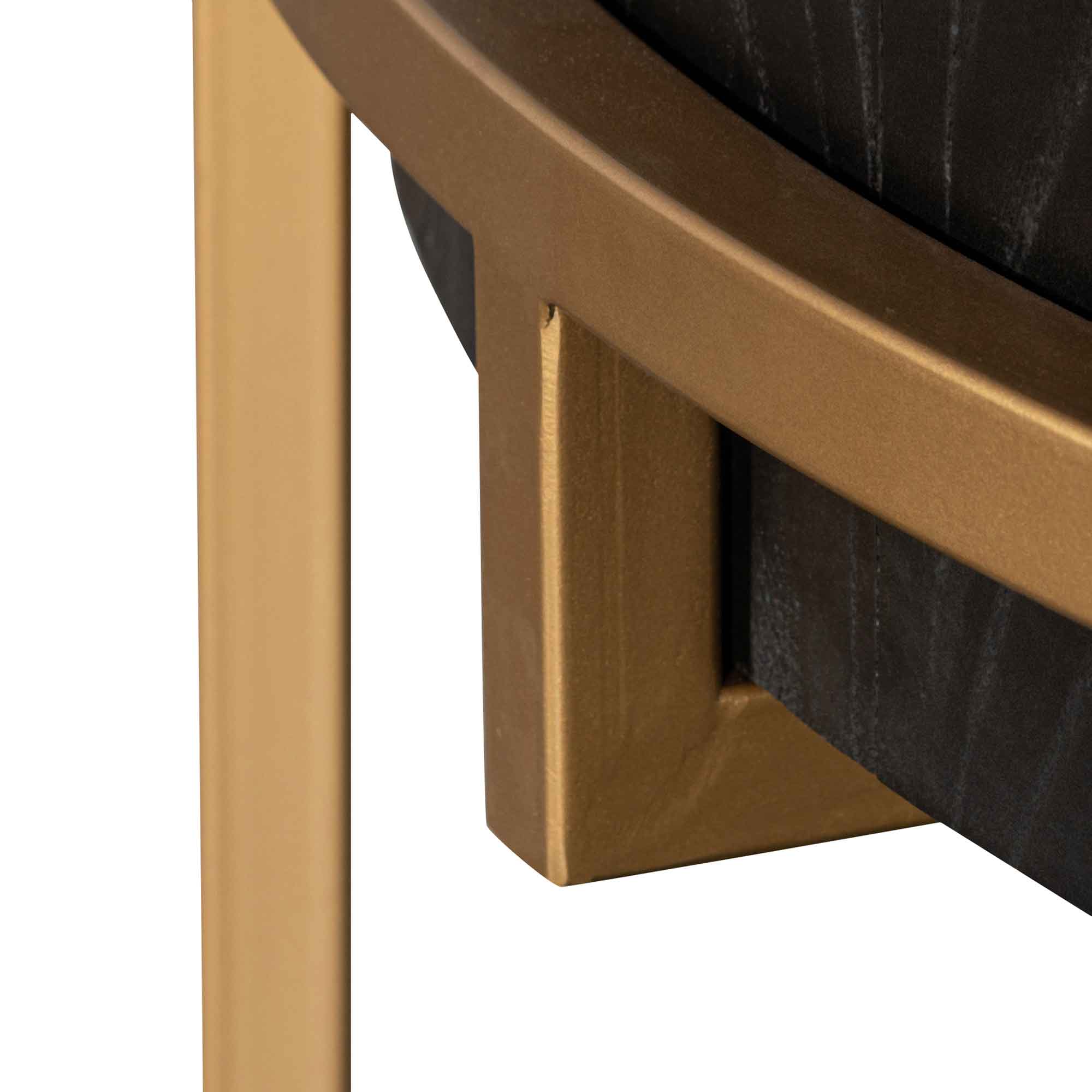 CCF2933-NI 100cm Round Coffee Table - Golden