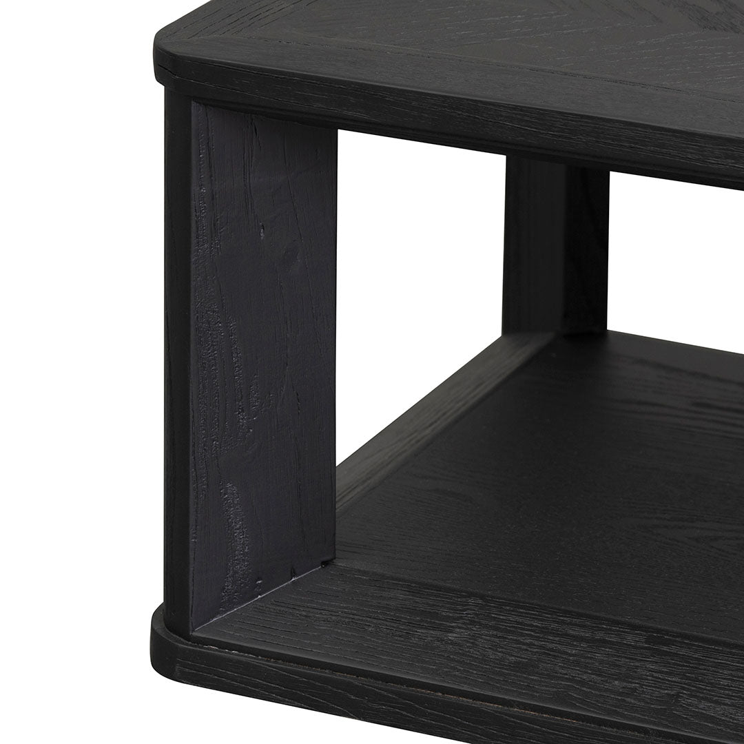 Square ELM Coffee Table - Black