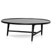 CCF6421-CN 1.1m Wooden Round Coffee Table - Black