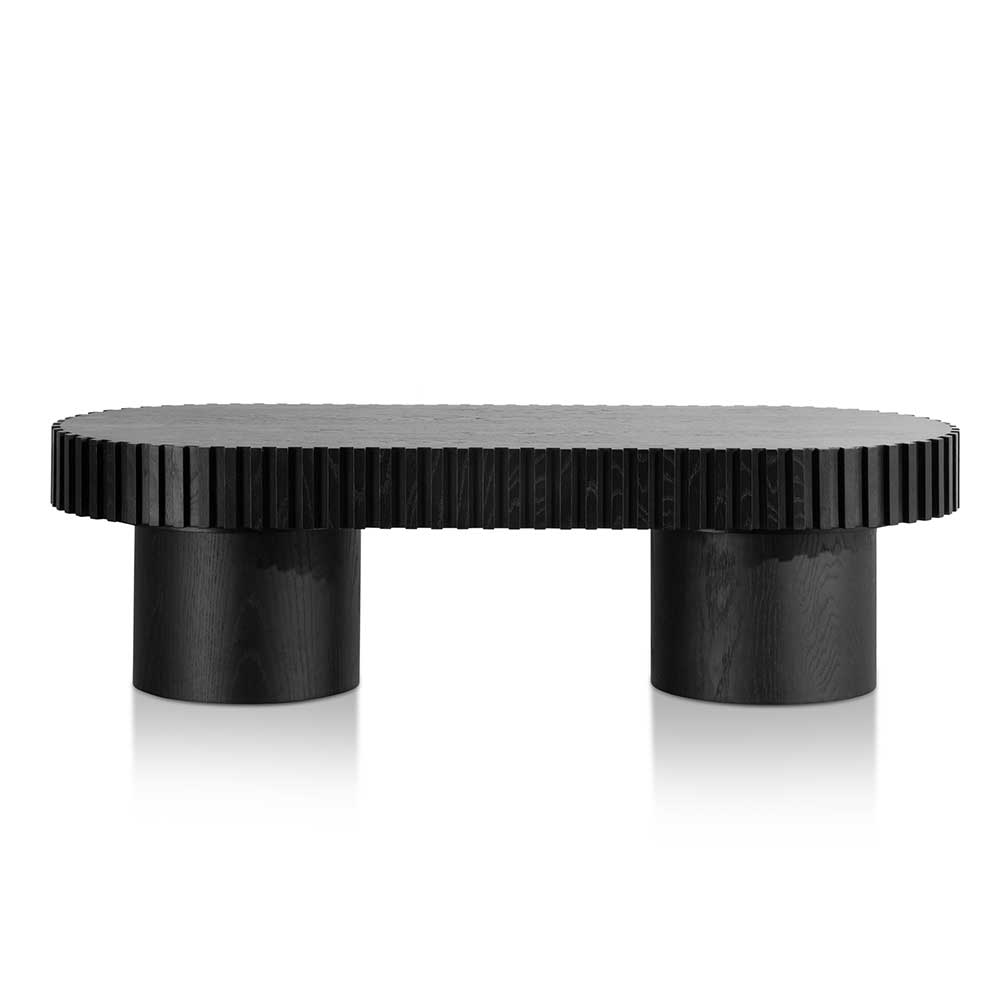 Quintin 1.4m Wooden Coffee Table - Black