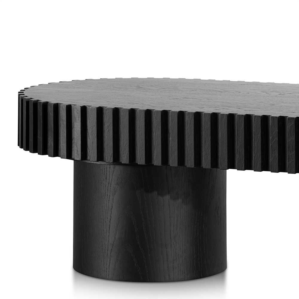 Quintin 1.4m Wooden Coffee Table - Black