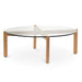 CCF6730-DW 103cm Round Glass Top Coffee Table