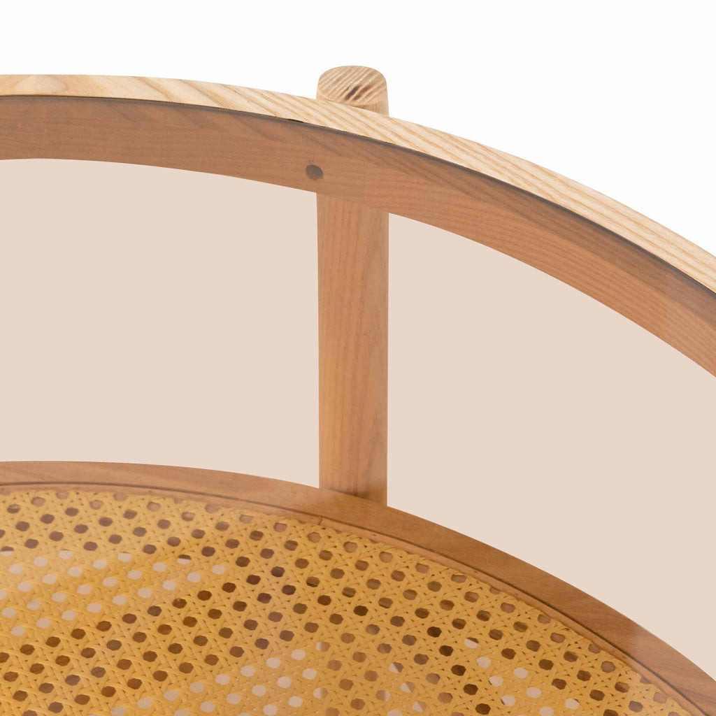 CCF6737-IG Glass Top Coffee Table - Natural