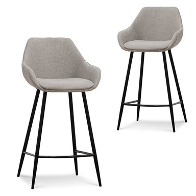 Cody Bar Stool - Beige - (Set of 2)