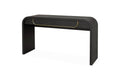 Cosima 1.4m Console Table - Textured Espresso Black