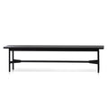 CDB6408-KD 1.8m Wooden Bench - Full Black
