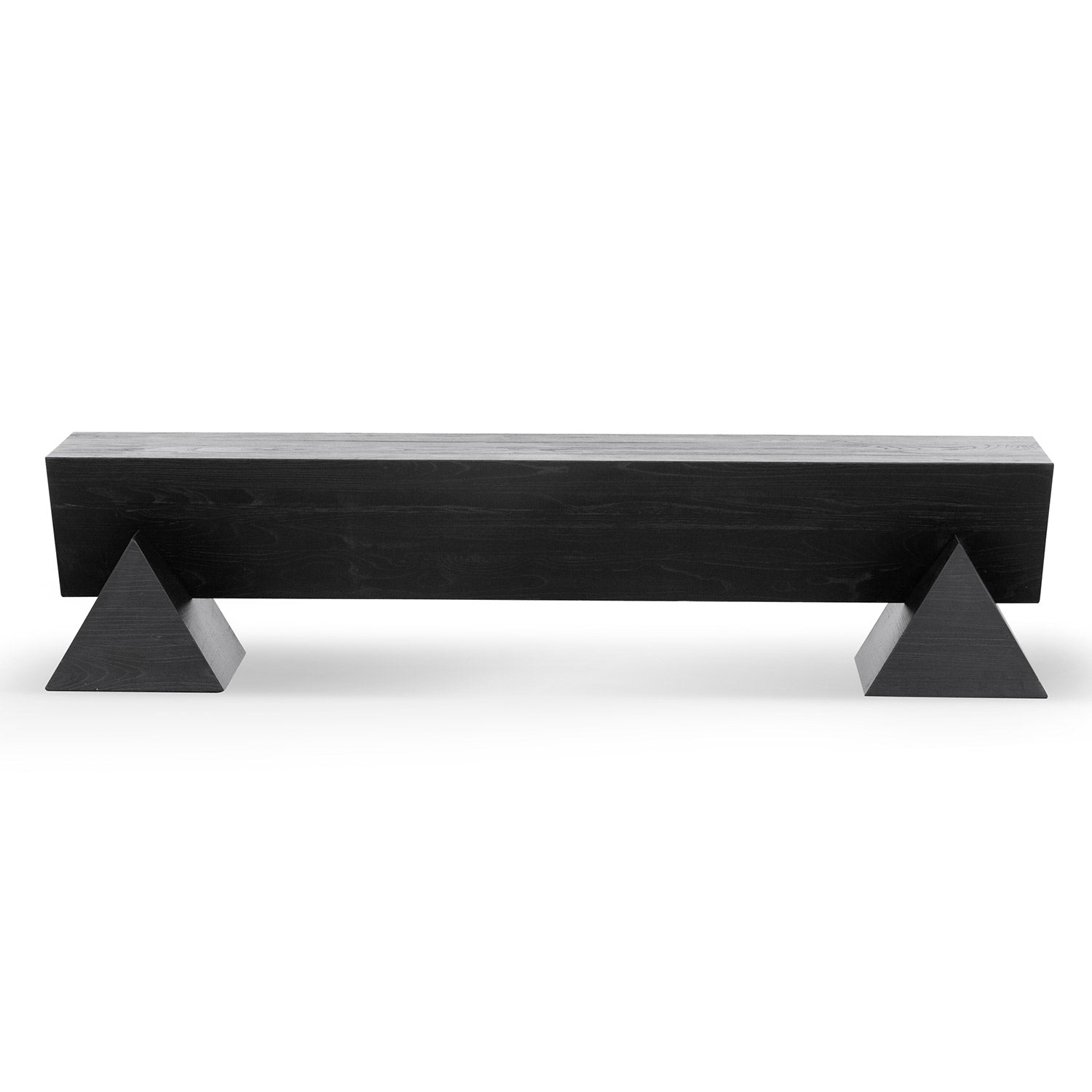 Everest 1.9m Elm Bench - Full Black