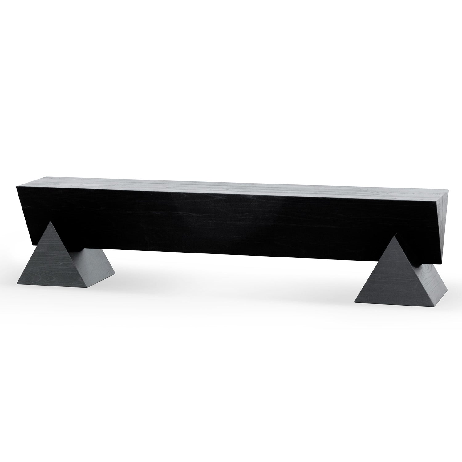 Everest 1.9m Elm Bench - Full Black