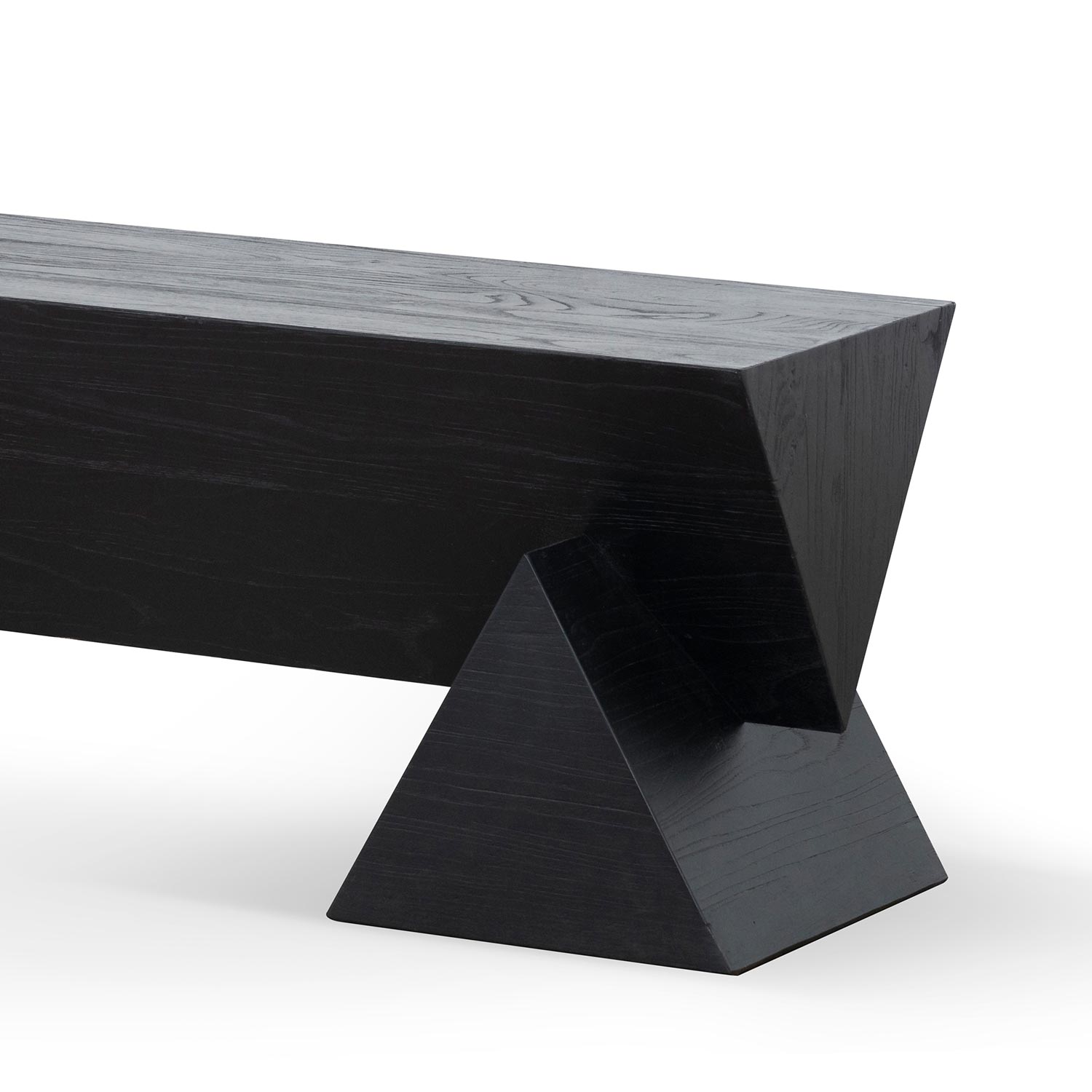 Everest 1.9m Elm Bench - Full Black