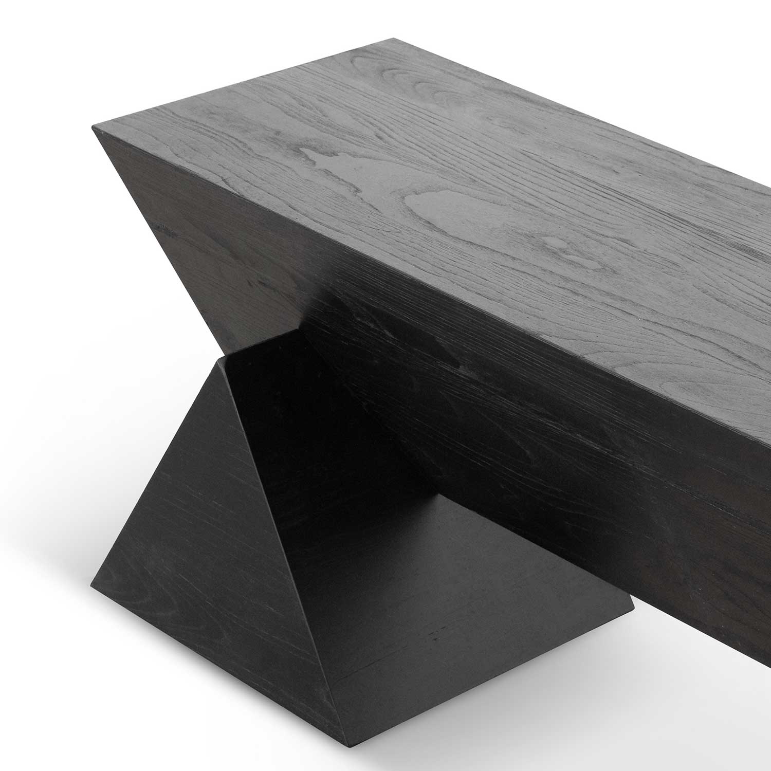 Everest 1.9m Elm Bench - Full Black