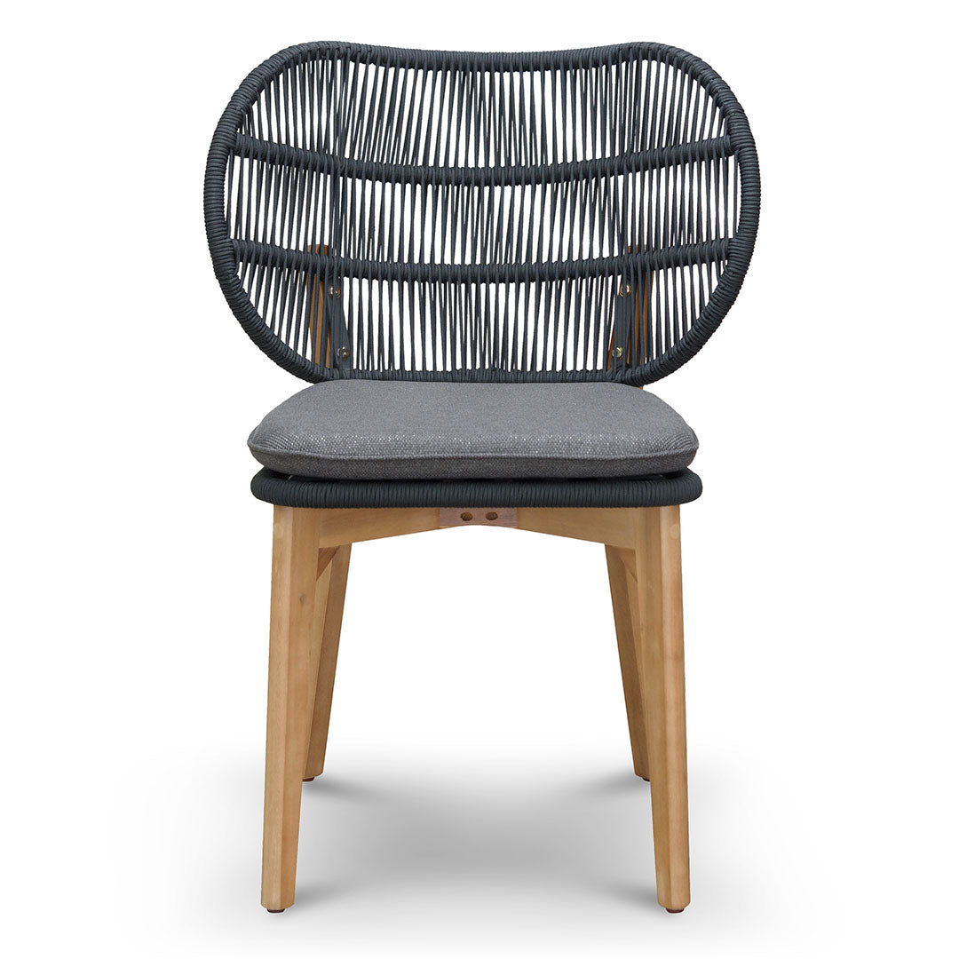 Jorge Outdoor Dining Chair - Anthracite Grey Cushion (Set of 2)