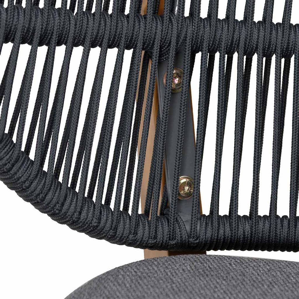 Jorge Outdoor Dining Chair - Anthracite Grey Cushion (Set of 2)
