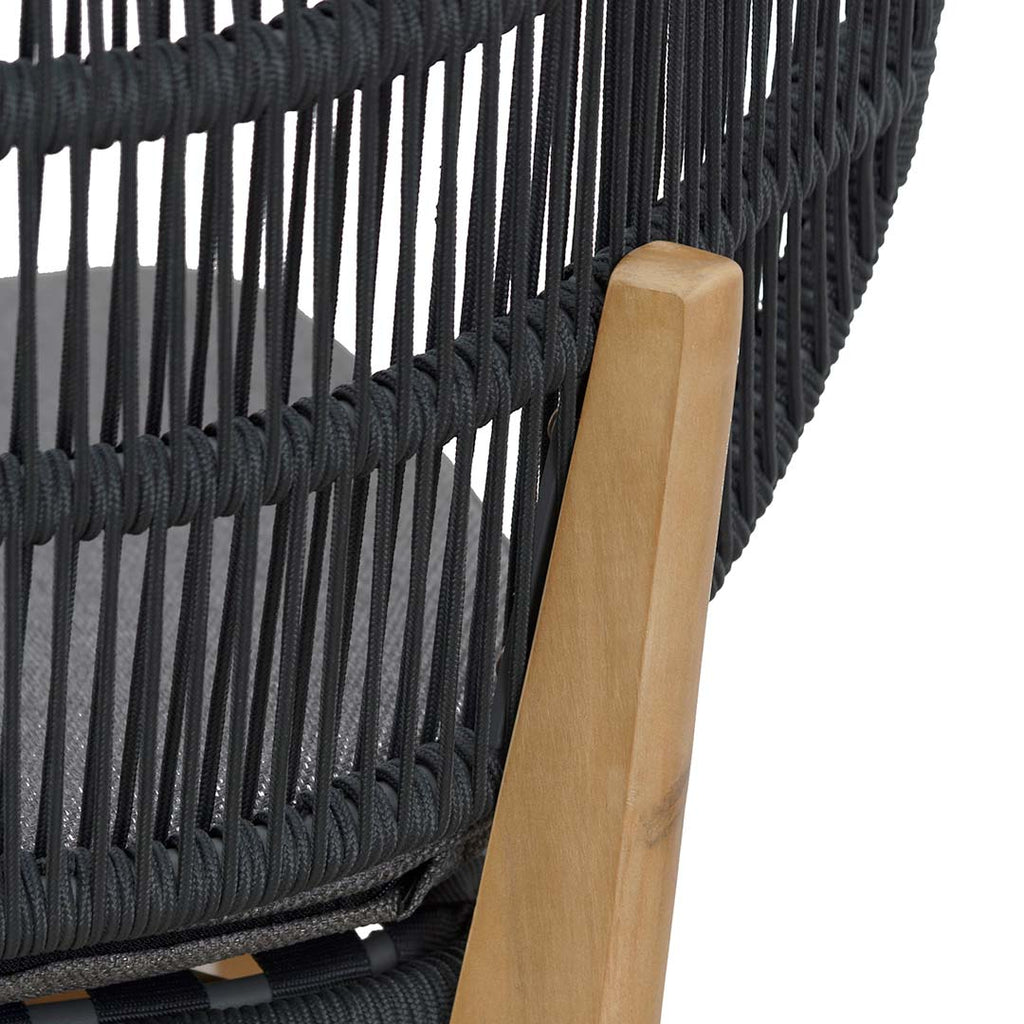 Jorge Outdoor Dining Chair - Anthracite Grey Cushion (Set of 2)