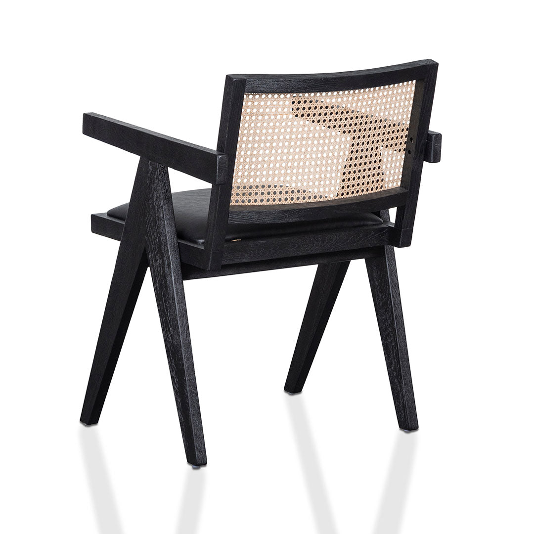 Rattan Dining Chair - Black