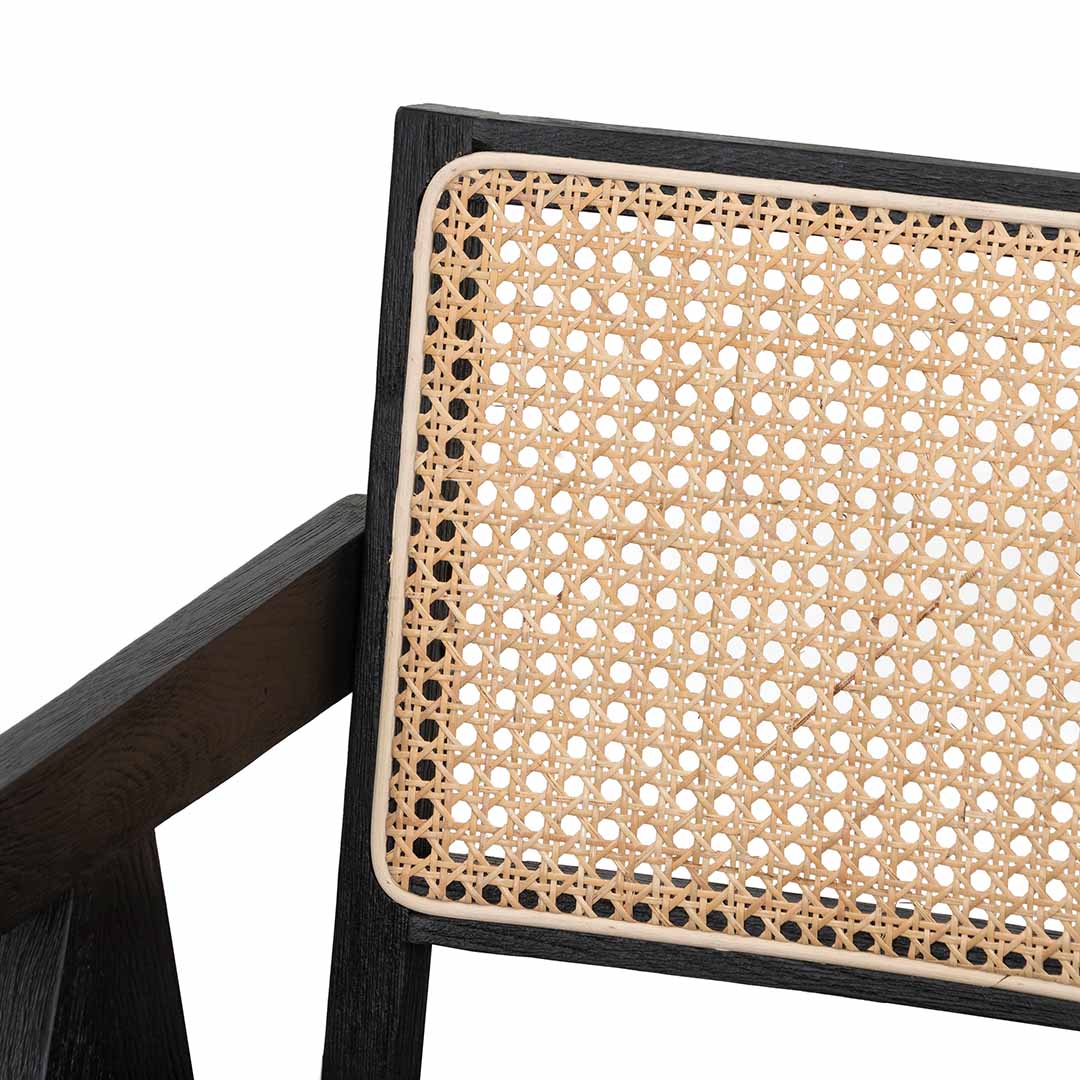 Rattan Dining Chair - Black