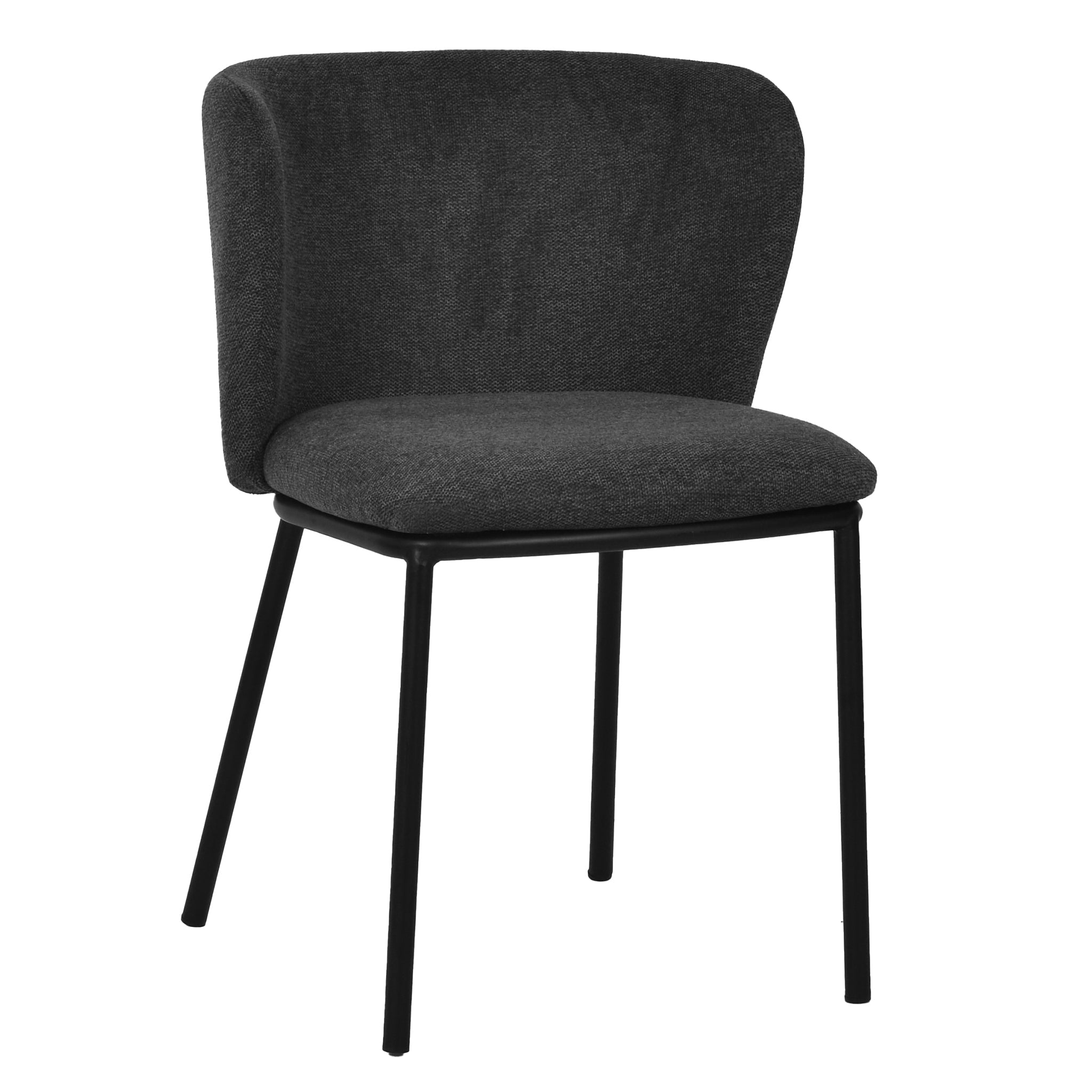 Flossie Dining Chair - Charcoal Grey (Set of 2)