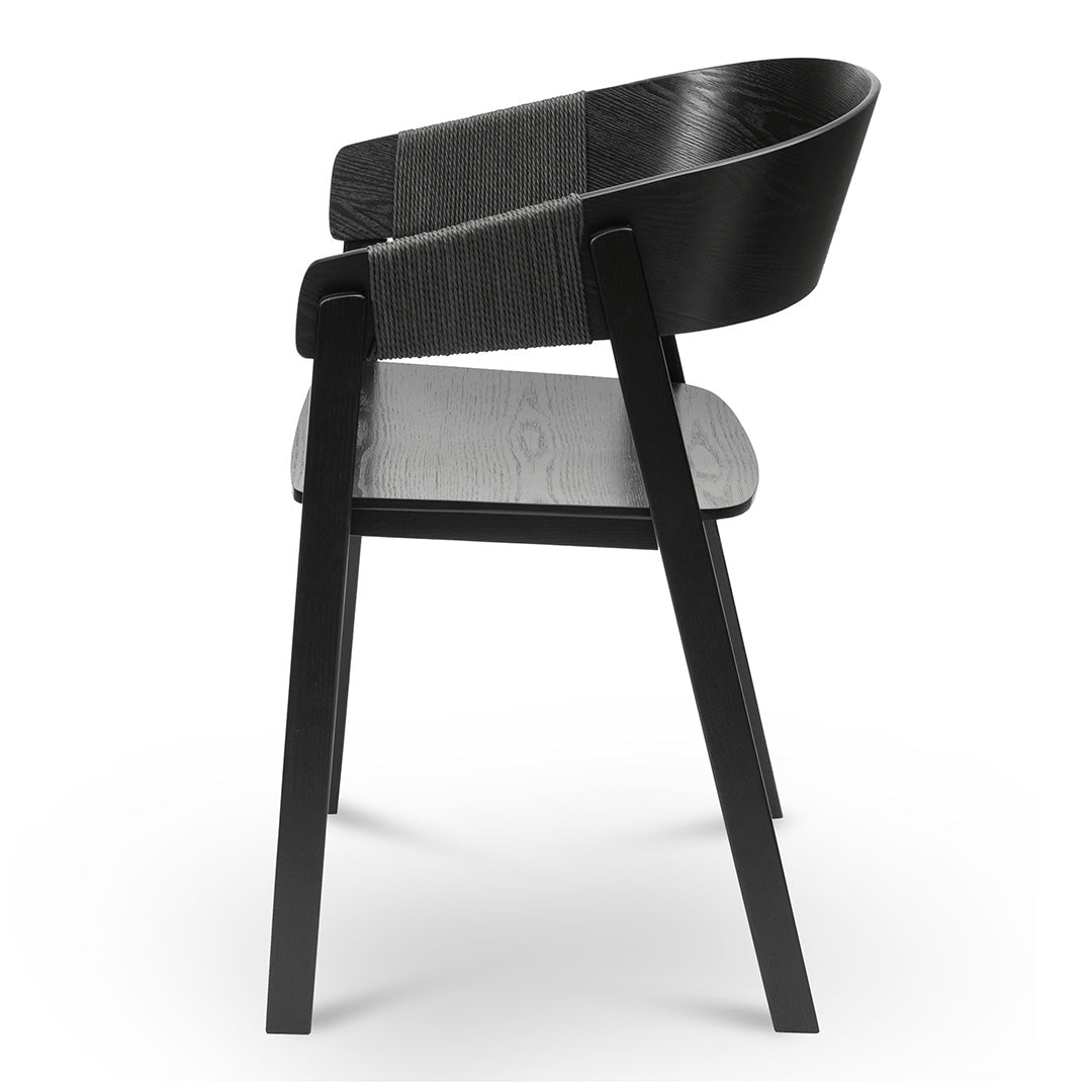 Amalfi  Dining Chair - Full Black (Set of 2)