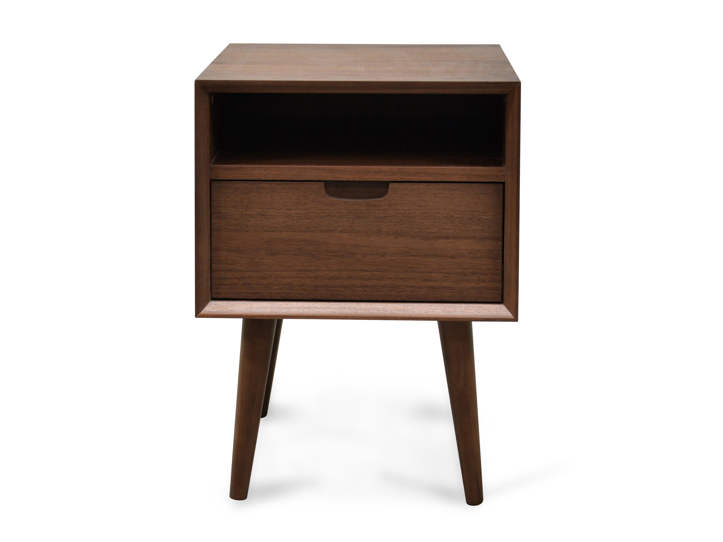 Asta Walnut Wooden Bedside Table