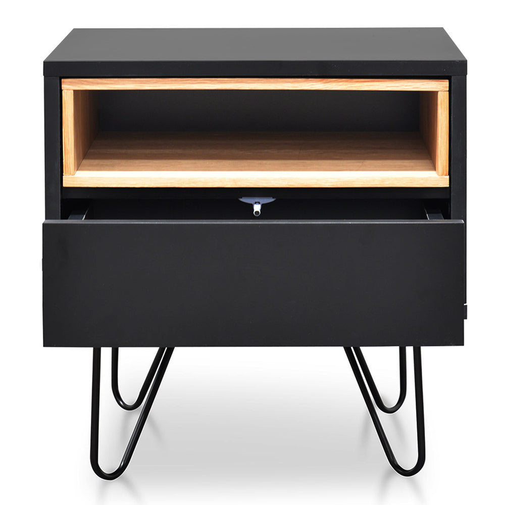 Anthony Black Bedside Table