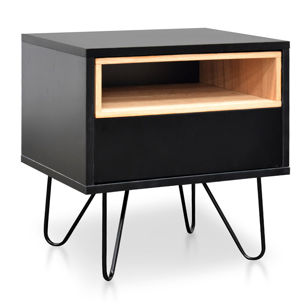 Anthony Black Bedside Table