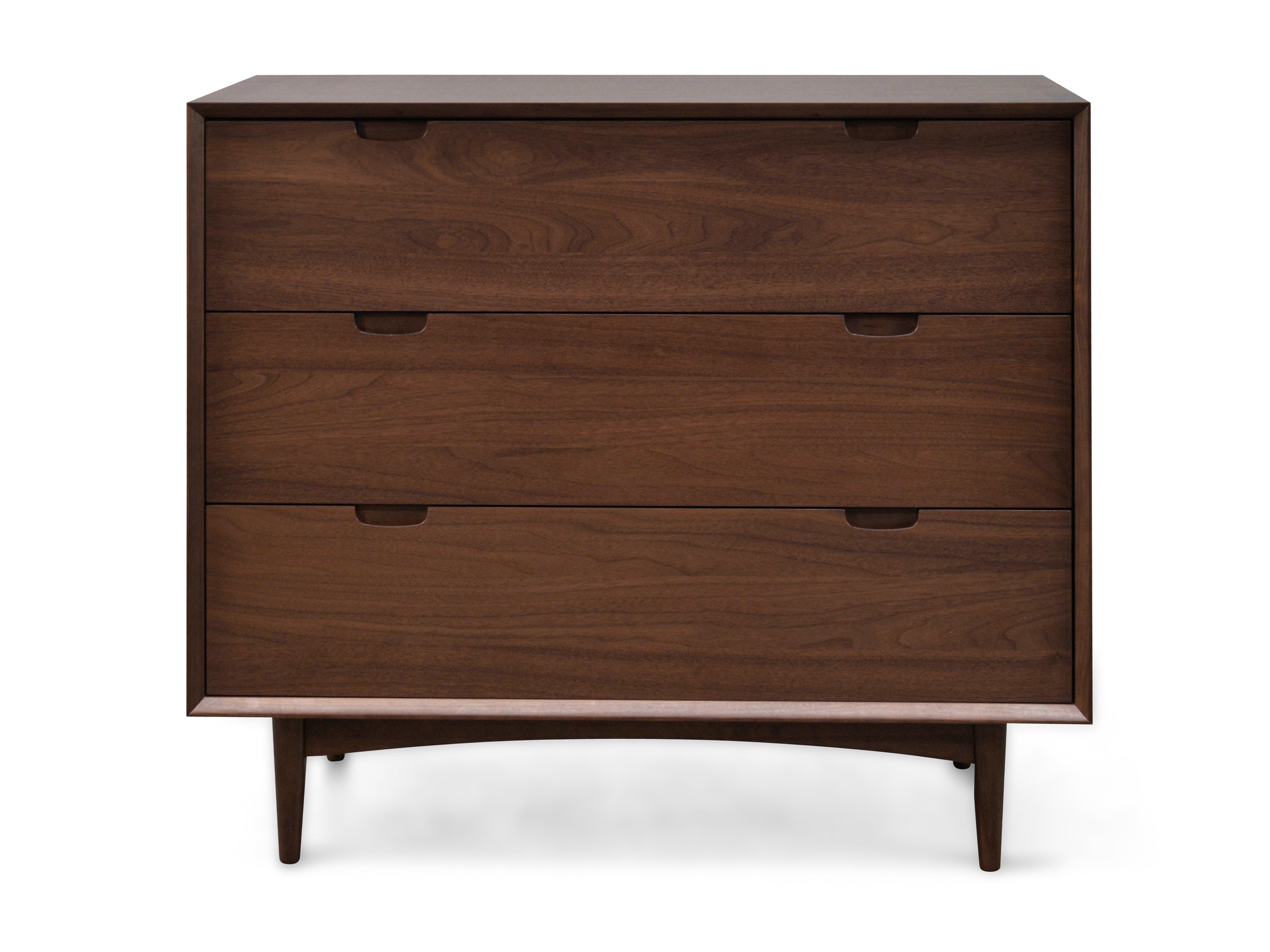 Asta 3 Drawer Chest - Walnut