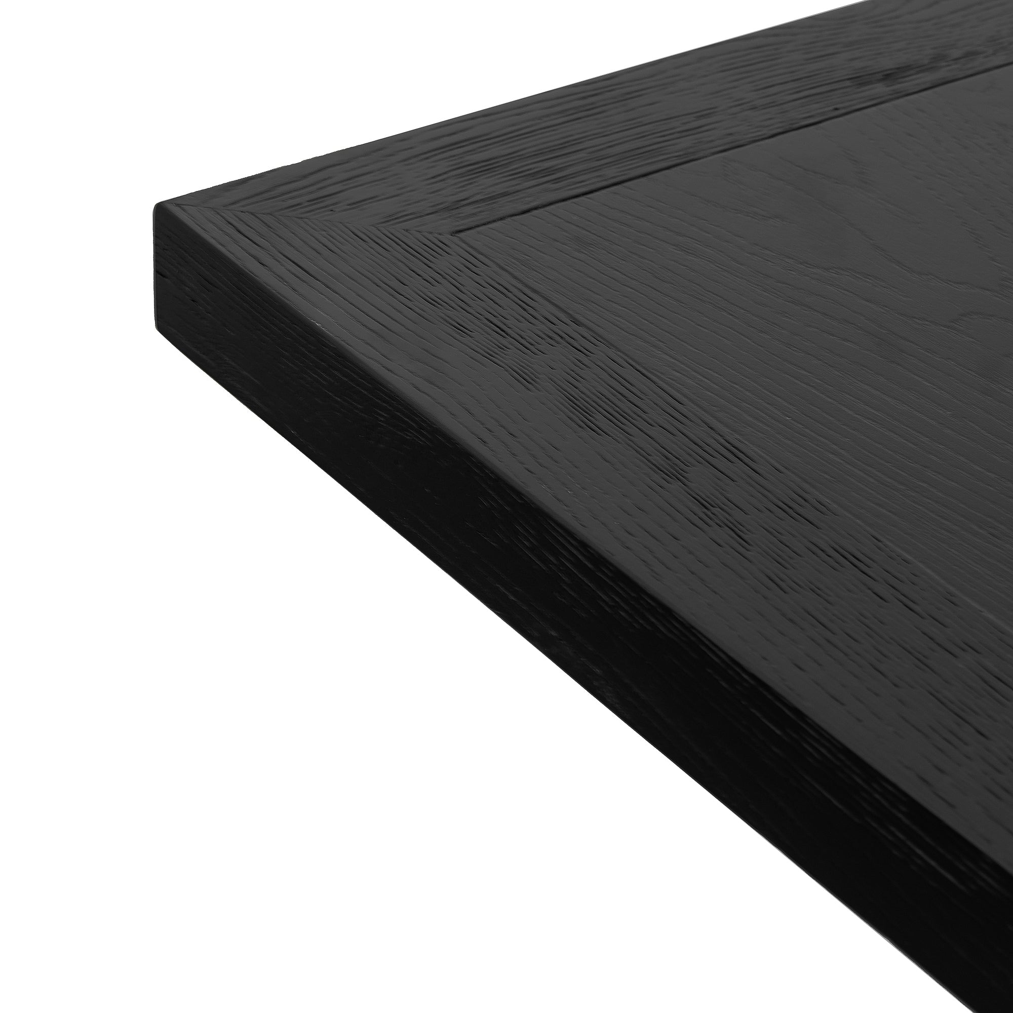 CDT6077-CH 2.2m Wooden Dining Table - Full Black