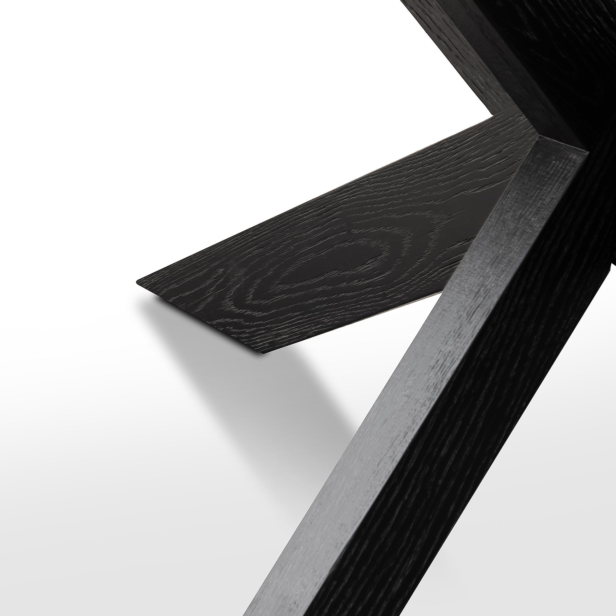 CDT6077-CH 2.2m Wooden Dining Table - Full Black