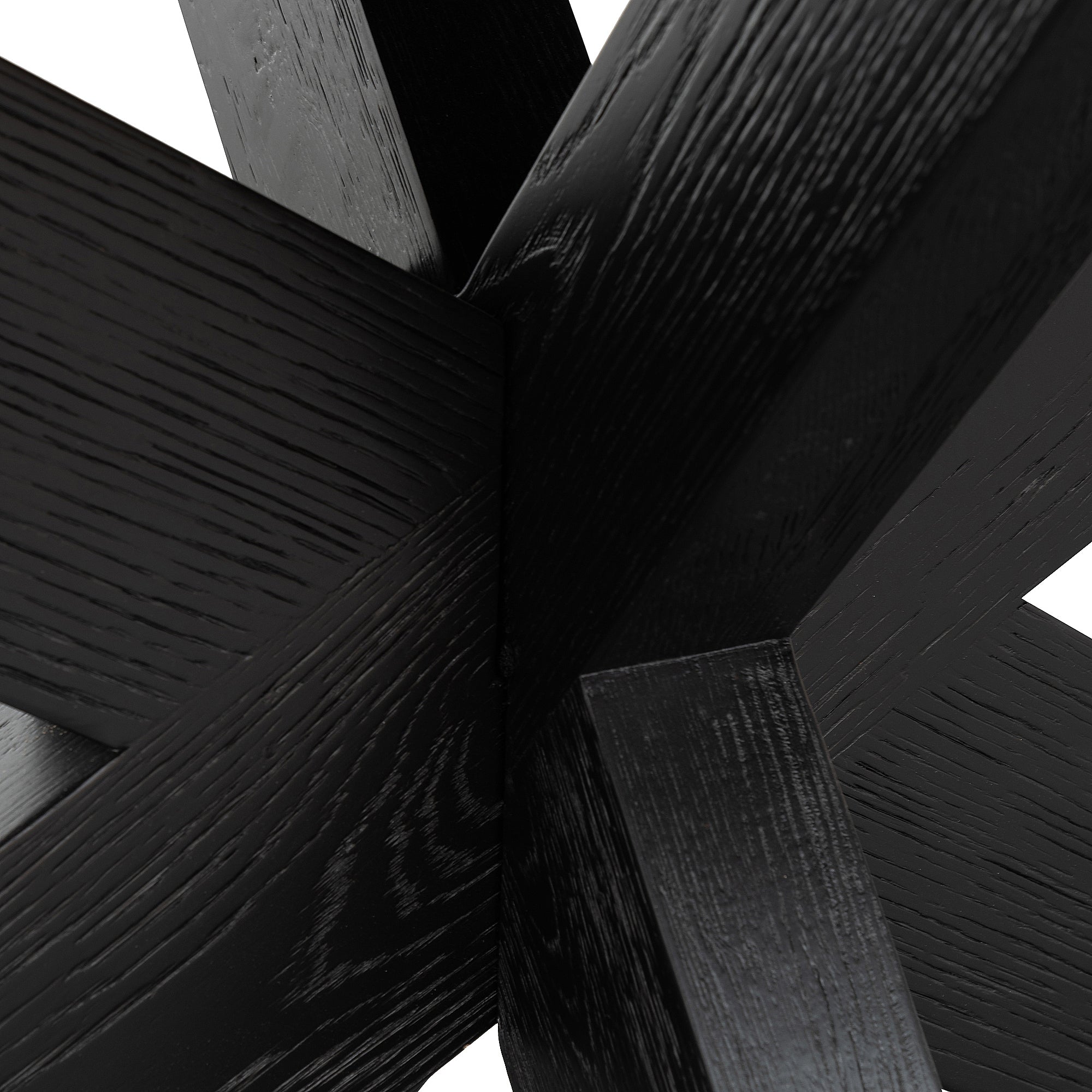 CDT6077-CH 2.2m Wooden Dining Table - Full Black