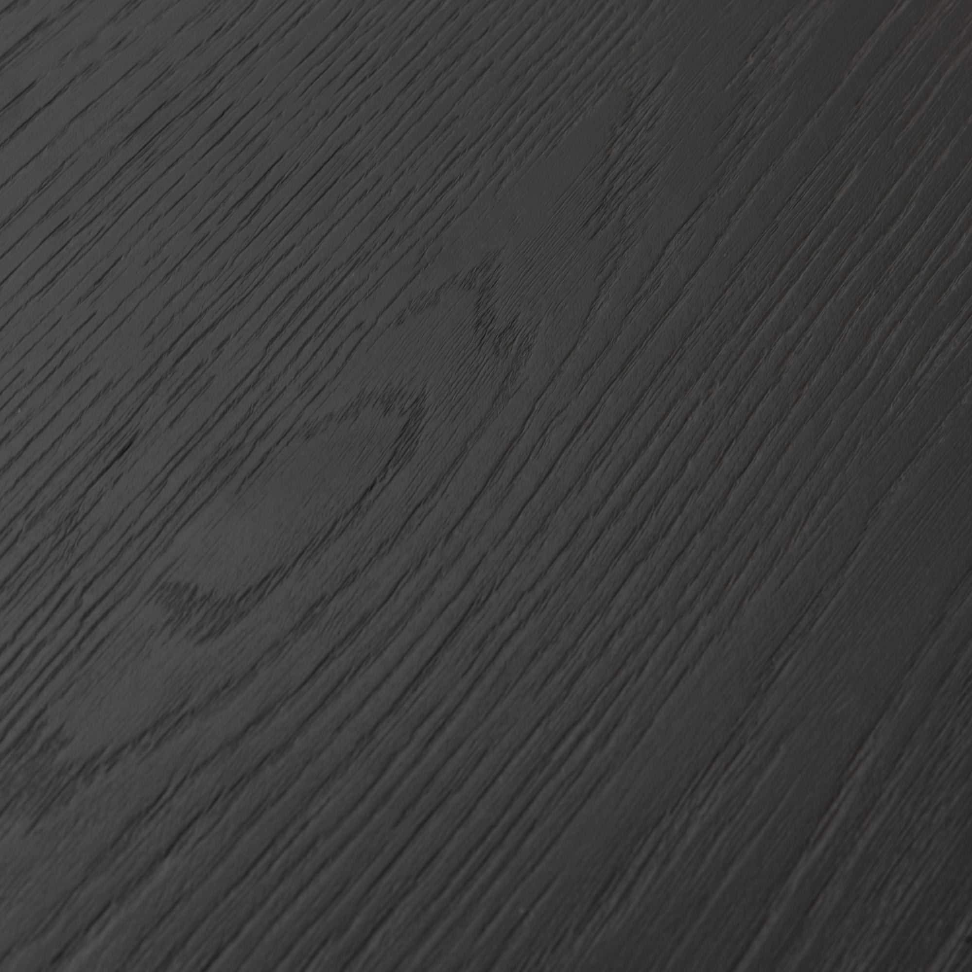 CDT6077-CH 2.2m Wooden Dining Table - Full Black