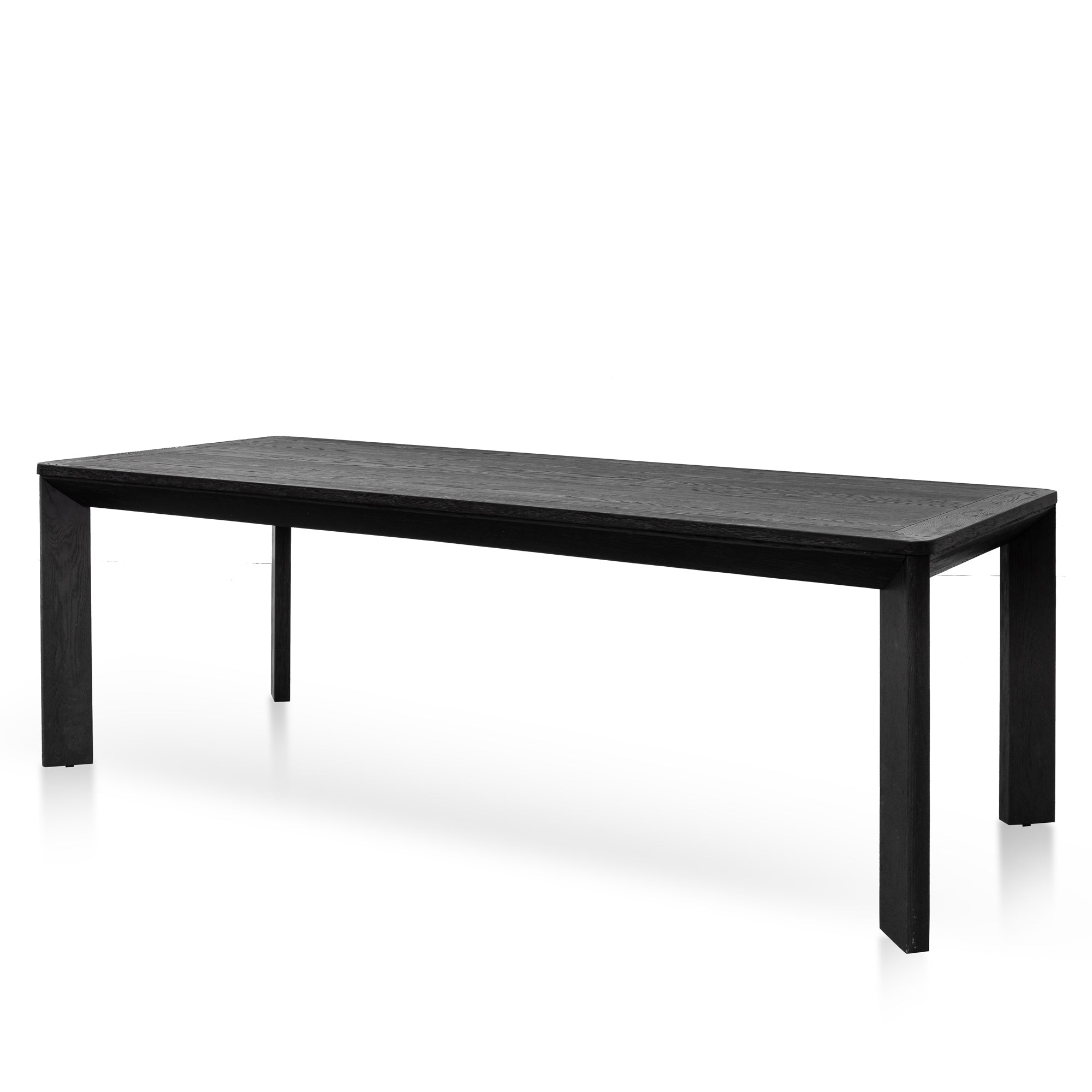 CDT6078-CH 2.4m Wooden Dining Table - Full Black