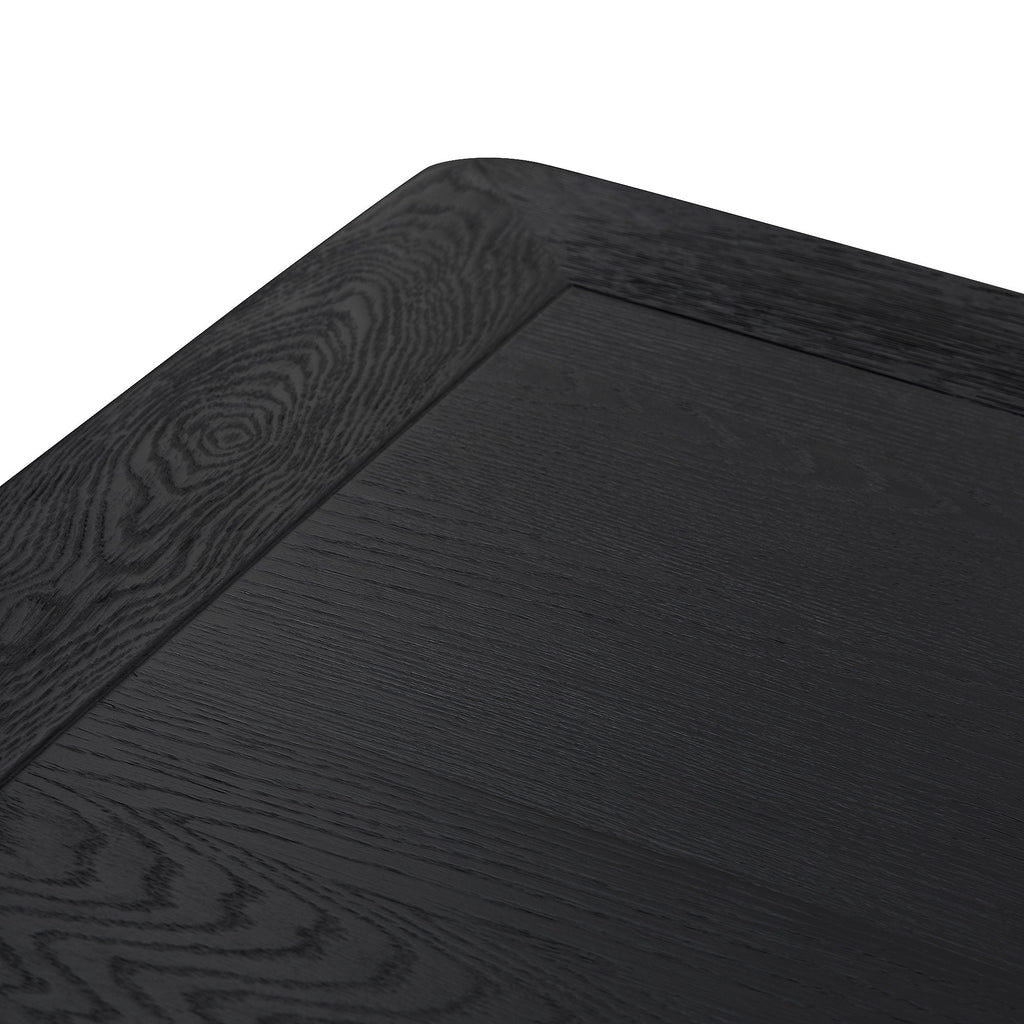 CDT6078-CH 2.4m Wooden Dining Table - Full Black