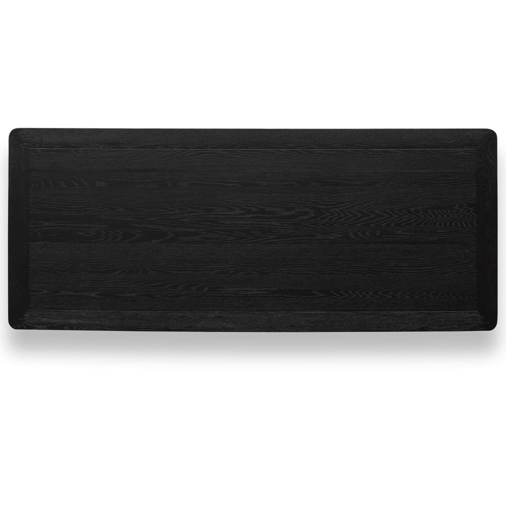 CDT6078-CH 2.4m Wooden Dining Table - Full Black