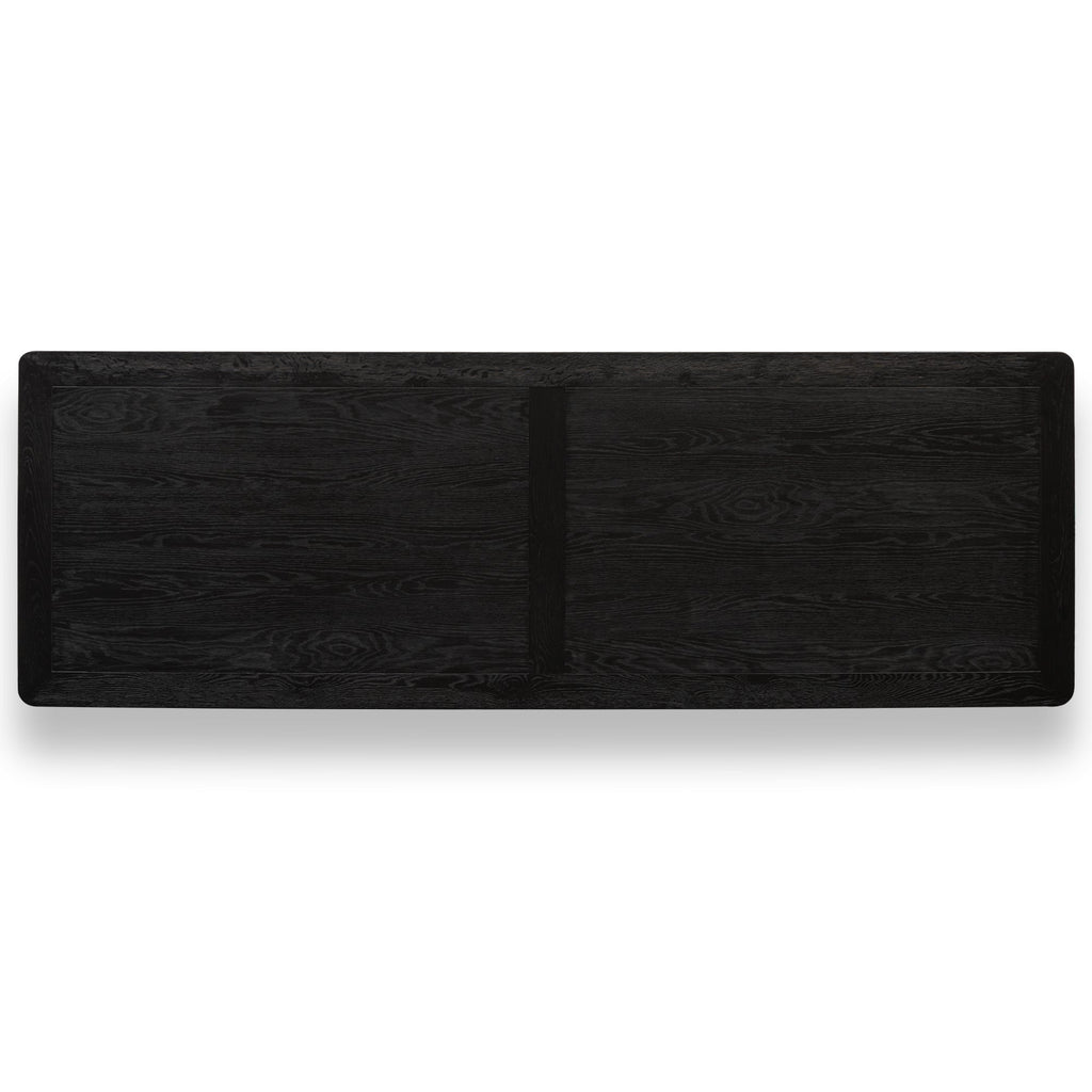CDT6079-CH 3m Wooden Dining Table - Full Black
