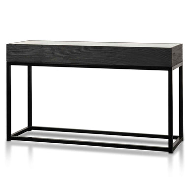 Ted 1.39m Reclaimed Console Table - Full Black