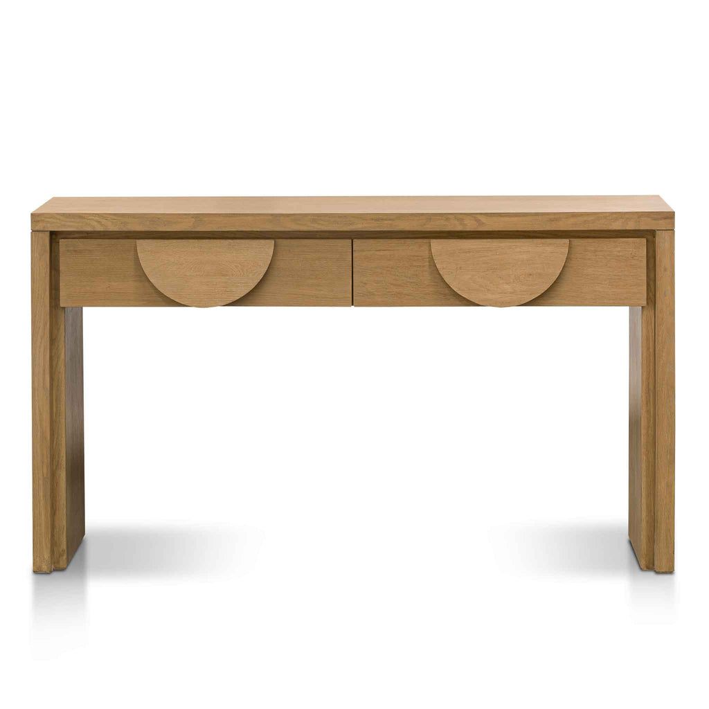 Bonnie 140cm Console Table with Drawers - Dusty Oak